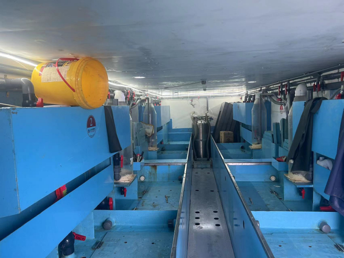 盒马“移动水族馆”3.0版本水车，配备二级过滤、蛋白分离等专业设备。（图片由受访企业提供）