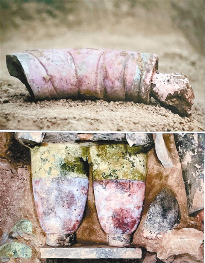 秦兵马俑出土现场