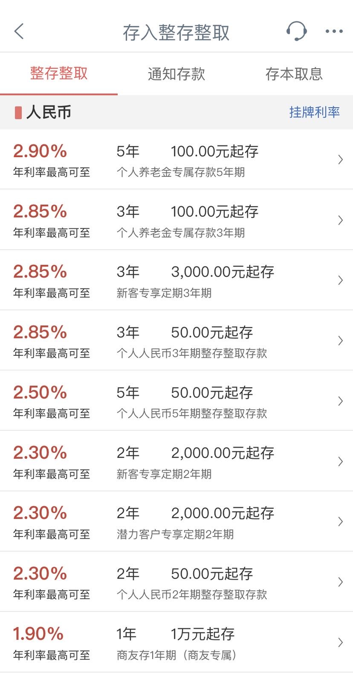 国有银行存款利率相继下调 图源：网络