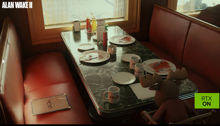 （心灵杀手2渲染比较图，来源：英伟达）