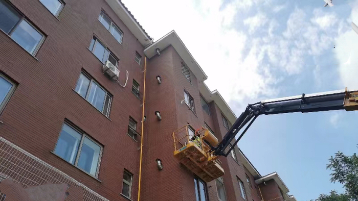 辽阳燃气改造施工现场。图片来源：辽阳市白塔区住建局