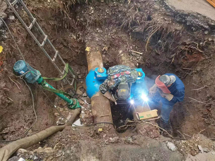 辽阳市供热改造施工现场。图片来源：辽阳市白塔区住建局