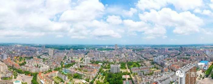 防城港市东兴市东兴镇航拍一角。图源东兴市融媒体中心