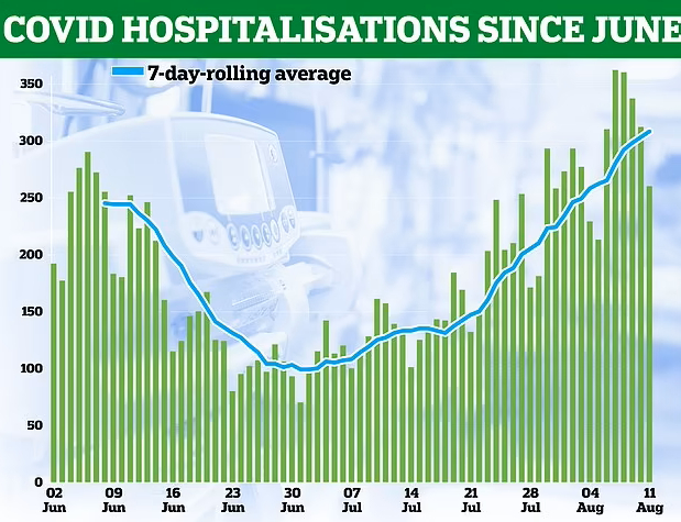 （英国新冠住院数据，来源：每日邮报）