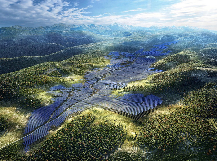 扎拉山光伏电站效果图