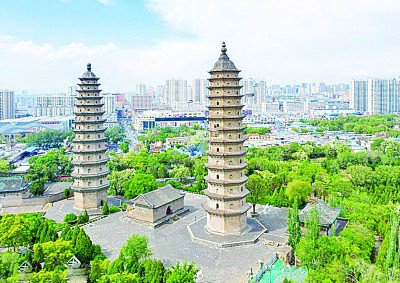     太原永祚寺双塔