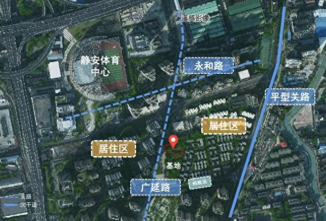 △ 上海首个“沉井式”车库地块位置