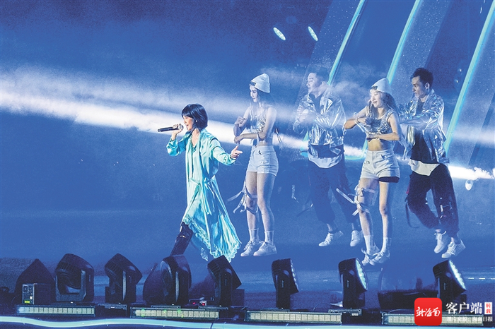 　　2023天后之夜巡回演唱会海口站现场。记者 封烁 摄