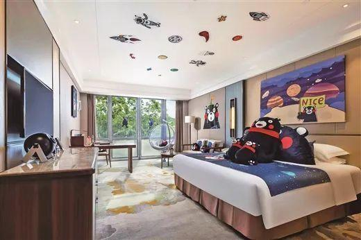 南宁一家酒店的亲子房。受访者供图