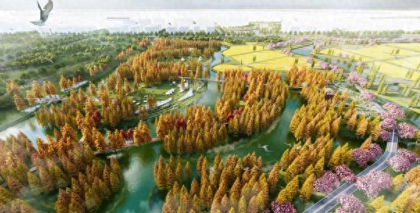 松江新城绿环云麓彩林节点效果图