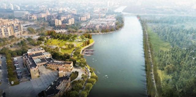 南汇新城绿环科教水廊节点效果图