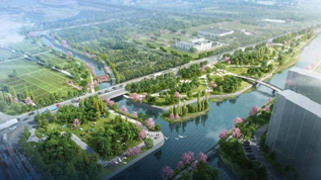 松江新城绿环松城水岸节点效果图