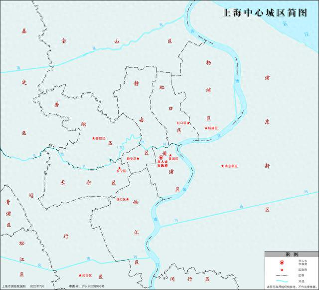 上海中心城区简图
