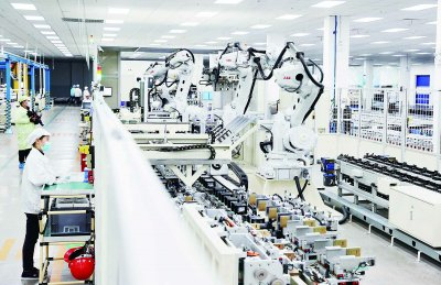 欣旺达动力电池生产车间。南京日报/紫金山新闻记者 崔晓 段仁虎 摄