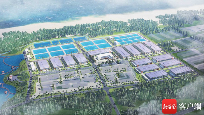 产业园鸟瞰效果图。