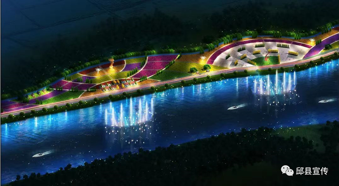 老沙河灯光设计效果图