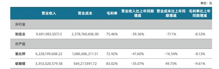 截自盐湖股份半年报