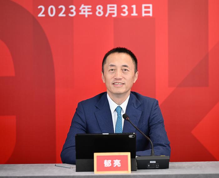 郁亮出席万科2023年中期业绩推介会，企业供图