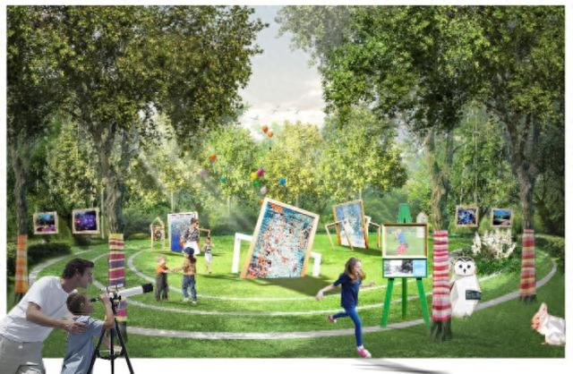 森林画展效果图