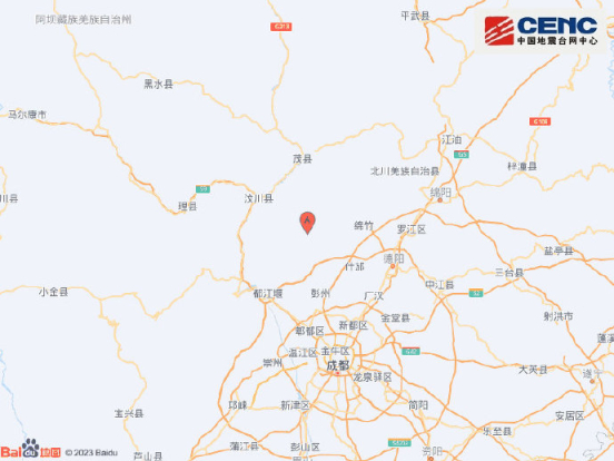 来源：中国地震台网速报