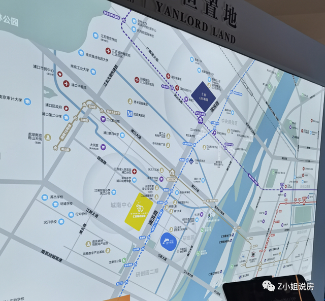 　　仁恒江北三子区位图