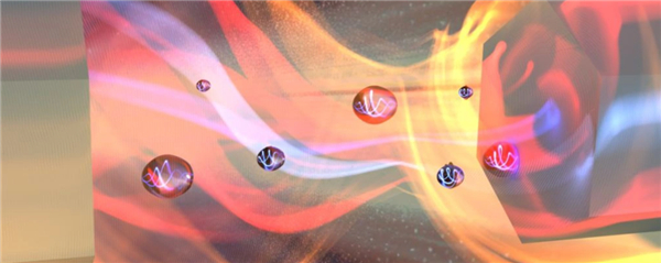 声波穿过真空间隙（艺术图）。图片来源：Science Alert