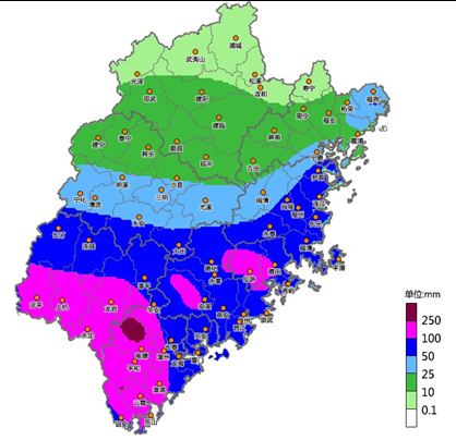  6日17时～7日20时降水预报