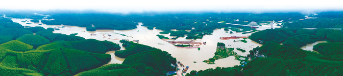     建设中的平陆运河航道1标段    本报记者潘浩 摄