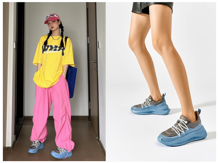 【花花环游记同款】NineWest玖熙2023新款运动鞋女厚底休闲鞋