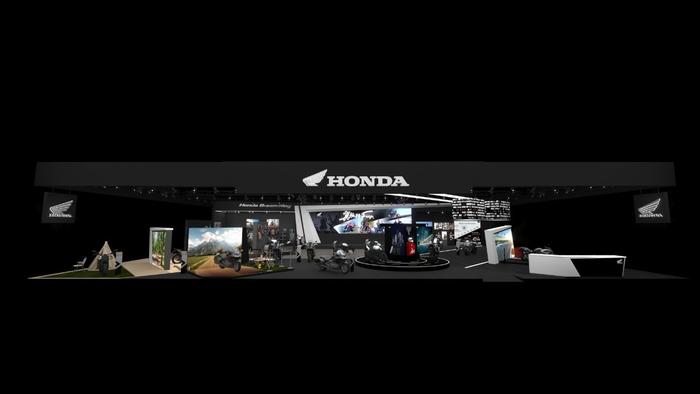 *图片仅为Honda Motorcycle展台设计图，具体请以实际展台为准
