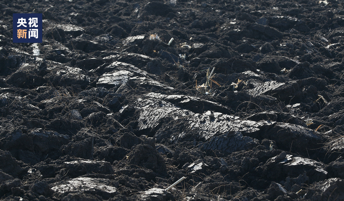 △旋耕过后黑土地泛油光，东北俗语“捏把黑土冒油花，插双筷子也发芽”。