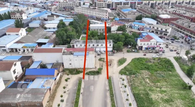 计划修建的路段 图源：央视新闻