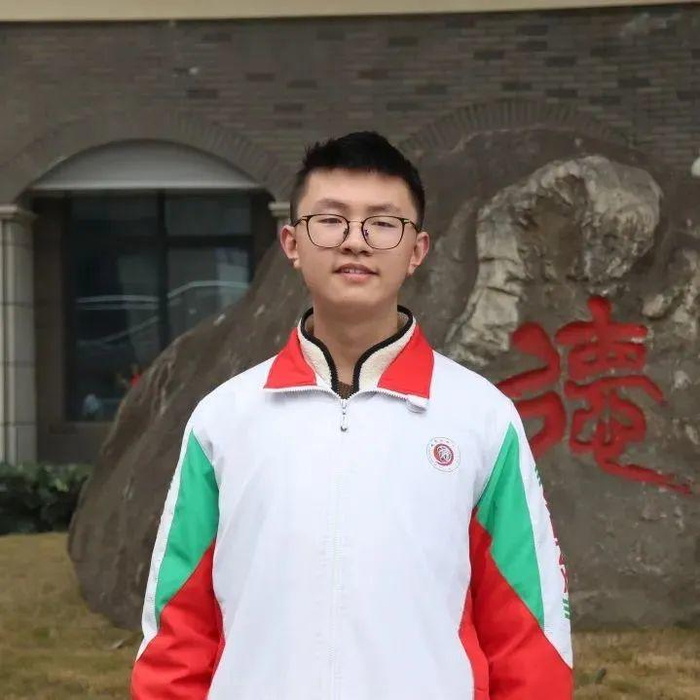 ▲成都树德中学 陈思行同学