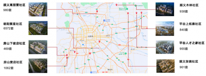 图：首创和园北京市保租房项目分布