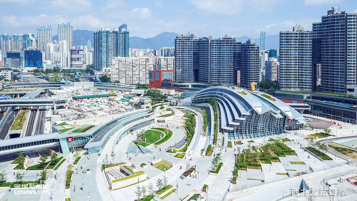 西九龙站外观。