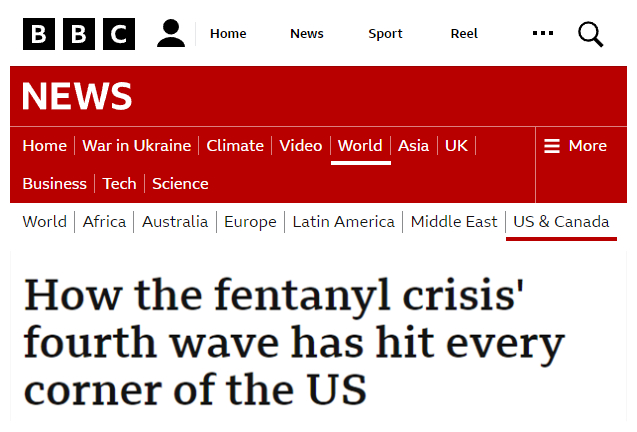 英国广播公司（BBC）报道截图