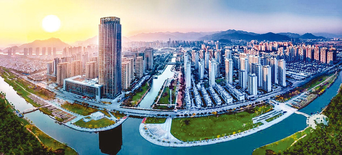     鸟瞰乐清    （乐清市发展改革局供图）