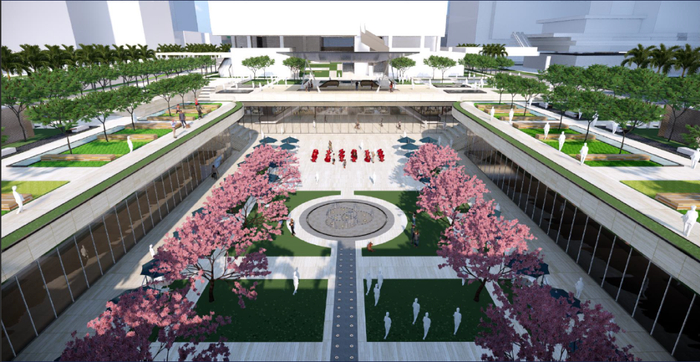 ▲社区公园初步效果图，仅供参考