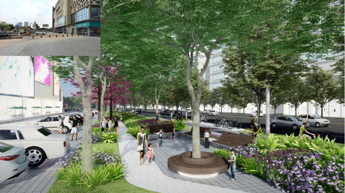 ▲蜂汇广场节点改造效果图