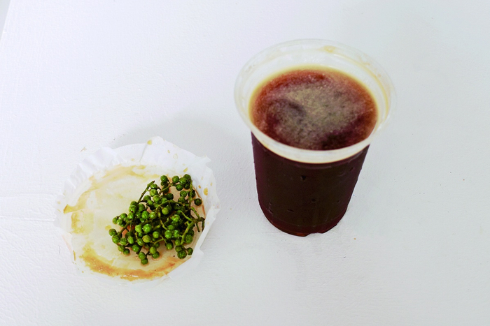 藤椒美式中的藤椒，给饮品增添了辛辣感。南国早报记者 易治平 摄