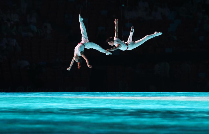 9月23日，演员在开幕式上表演。新华社记者 孟晨光 摄