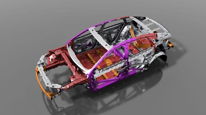 吉利银河L6车身架构。 吉利汽车供图 华龙网发