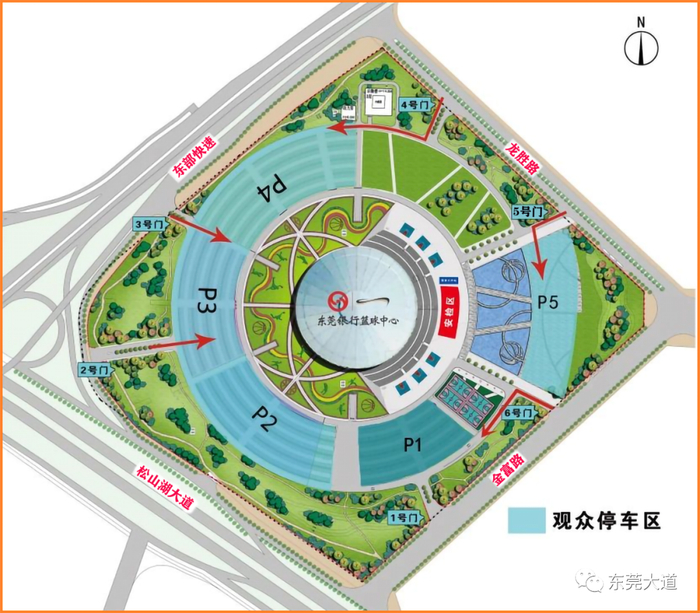 ▲5号门位置示意图（供参考）