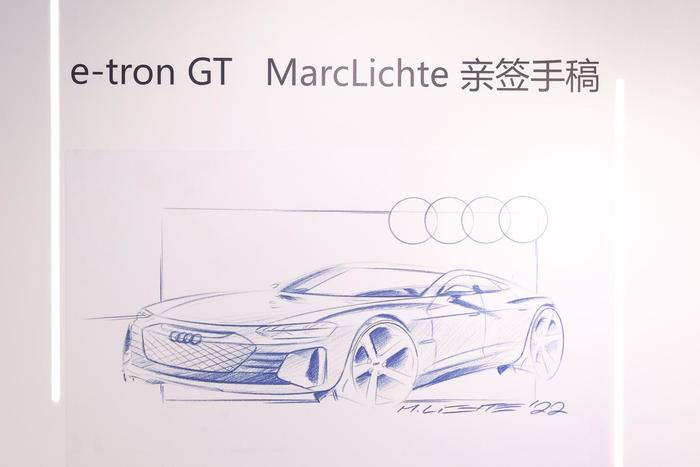 Audi e-tron GT手稿——奥迪全球设计总监MarcLichte