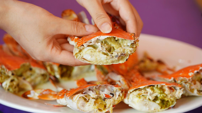 湛江花蟹膏体肥美。吴东俊 摄