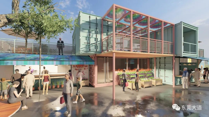 ▲集装箱集市也很美观（图源：上海集装客）