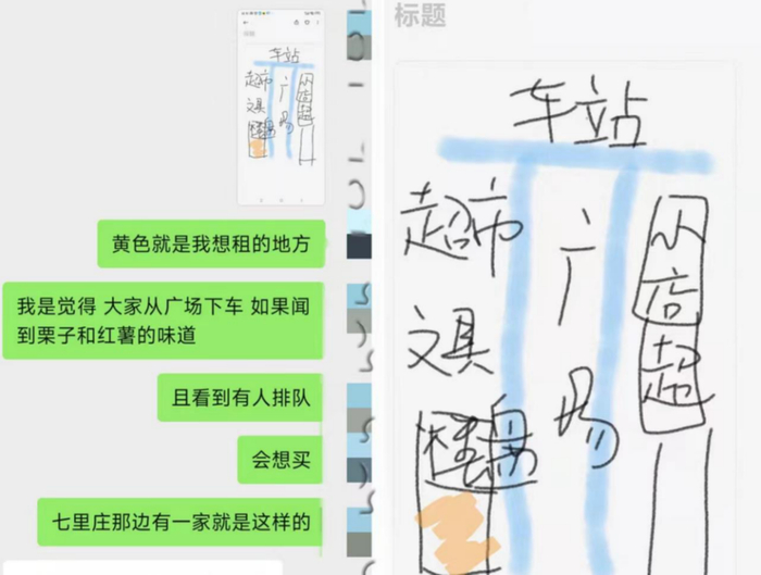 我告诉男朋友，我看好一个地段适合卖炒栗子