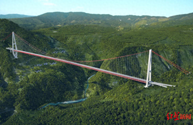 泸沽湖特大桥效果图