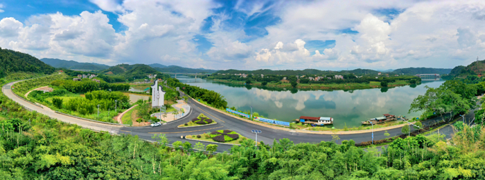 △封开贺江碧道画廊。欧镜开 摄