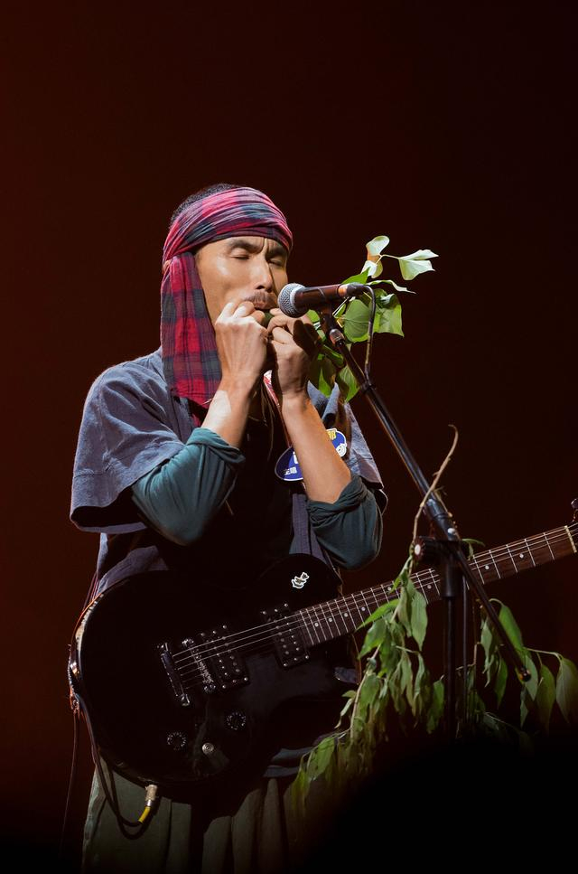 在节目对瓦依那的前期宣传中，有一条文案写着“树叶也能做乐器”。  受访者供图